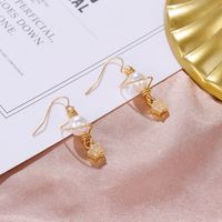 South Korea's New Five-pointed Star Tassel Asymmetric Earrings Temperament Pearl Long Ear Hook Wholesale Nihaojewelry main image 3