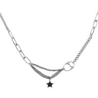 Korea Necklace Stars Retro Old Necklace Clavicle Chain Wholesale Nihaojewelry main image 6