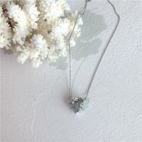 Korea Versatile Large Diamond Love Necklace Clavicle Chain Small Waist Necklace Wholesale Nihaojewelry main image 5