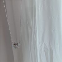 Korea Versatile Large Diamond Love Necklace Clavicle Chain Small Waist Necklace Wholesale Nihaojewelry main image 6