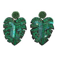 Fashion Exaggerated Hollow Leaves Long Earrings Simple Earrings Wholesale Nihaojewelry sku image 16