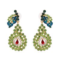 54222 Europäische Und Amerikanische Neue Ohrringe Damen Eingelegter Kristall Diamant Birnen Ohrringe Modeschmuck Persönlichkeit sku image 1