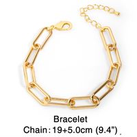 Fashion Hip-hop Accessories Hiphop Cuban Chain Gold Necklace Choker Thick Chain Necklace Wholesale Nihaojewelry sku image 1
