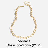 Fashion Simple Exaggerated Thick Chain Necklace Hip Hop Retro Choker Necklace Wholesale Nihaojewelry sku image 3