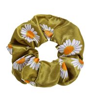 Korean Small Daisy Hair Scrunchies Cute Girl Retro Port Style Fat Bowel Bow Tie Hair Rope Wholesale Nihaojewelry sku image 5