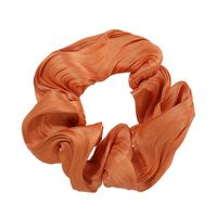 Korean Hair Scrunchies Fashion New Solid Color Flash Wave Lady  Hair Ring Tie Horsetail Rubber Band Hair Rope Head Wholesale Nihaojewelry sku image 1