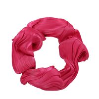 Korean Hair Scrunchies Fashion New Solid Color Flash Wave Lady  Hair Ring Tie Horsetail Rubber Band Hair Rope Head Wholesale Nihaojewelry sku image 2