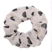 Simple Hair Scrunchies Korean Love Chiffon Hair Rope Large Intestine Circle Head Rope Tie Hair Rubber Band Wholesale Nihaojewelry sku image 3