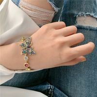 Zircon Diamond Butterfly Necklace Choker Clavicle Chain Bracelet Wholesale Nihaojewelry sku image 1
