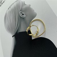 Exagéré En Métal Sans Trous Clip Boucles D&#39;oreilles Punk À La Mode Rétro Neutre Clips D&#39;oreille En Gros Nihaojewelry sku image 1