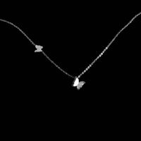 Korea Necklace Super Fairy Simple Titanium Steel Butterfly Necklace Neck Chain Wholesale Nihaojewelry sku image 2