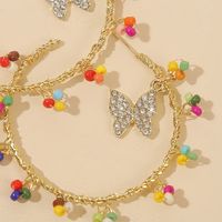 Bohemian Geometric C-shaped Butterfly Rice Bead Hand-woven Earring Wholesale Nihaojewelry main image 5