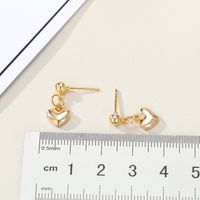 Simple Love Earrings Wild Small Peach Heart Earrings Wholesale Nihaojewelry main image 6