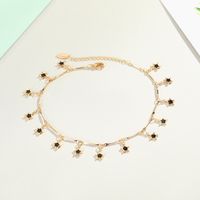 Real Gold-plated Star Tassel Anklet Drip Color Cute Anklet Summer Beach Wholesale Nihaojewelry main image 4