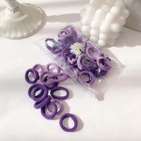 50pieces Small Daisy Bag Candy Color Rubber Band Cute Color Hair Rings Wholesale Nihaojewelry main image 5