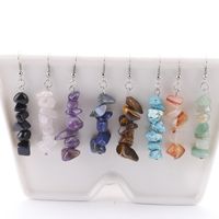 Earrings Handmade Crystal Stone Earrings Simple Natural Stone Diy Earrings Multicolor Stone Earrings Wholesale Nihaojewelry main image 6