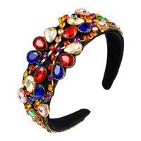 Mode Haut De Gamme Couleur De Luxe Strass Bandeau Rétro Style Baroque Cheveux Accessoires En Gros Nihaojewelry main image 6