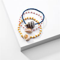 Fashion Summer Color Rice Beads Conch Bracelet Set Wholesale Nihaojewelry main image 2