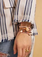 Fashion Summer Color Rice Beads Conch Bracelet Set Wholesale Nihaojewelry main image 3