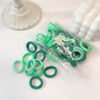 50pieces Small Daisy Bag Candy Color Rubber Band Cute Color Hair Rings Wholesale Nihaojewelry sku image 2