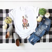 Women's Short Sleeve T-shirts Printing Casual Fashion Printing sku image 14