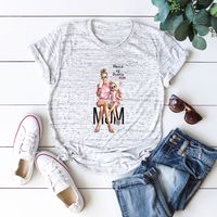 Women's Short Sleeve T-shirts Printing Casual Fashion Printing main image 5