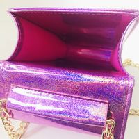 جديد الخوخ القلب سحر الليزر الكتف حقيبة الكورية Crossbody حقيبة صغيرة بسيطة الكتف حقيبة الجملة Nihaojewelry main image 5