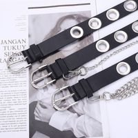 Explosion Models Eyes Full-body Hollowed Out Belt Ladies Punk Wear Chain Belt Women Wholesale Nihaojewelry main image 5