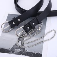 New Punk Style Belt Ladies Fashion Chain Decoration Trend With Jeans Belt Wholesale Nihaojewelry main image 3