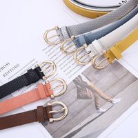 Creative Ladies Fashion Straw Mat Pattern Belt Wild Pu Pin Buckle Decorative Jeans Belt Wholesale Nihaojewelry main image 3