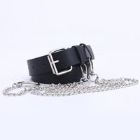 New Chain Belt Punk Style Fashion Trendy Decorative Jeans Hanging Chain Belt Wholesale Nihaojewelry sku image 4