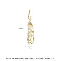 Fashion Korean  Temperament Fringed Banquet  Copper Earrings Wholesale Nihaojewelry main image 6