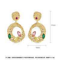 Mode Coréenne Créative Nouveau Cuivre Incrusté De Zirconium Dames Boucles D'oreilles De Banquet En Gros Nihaojewelry main image 6
