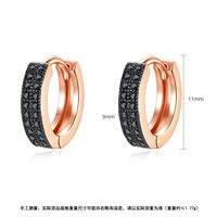 Fashion Simple And Small Double-row Copper Inlaid Zirconium Earrings Wholesale Nihaojewelry main image 6