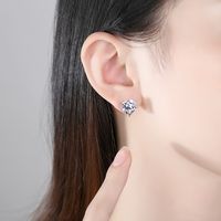 Fashion Heart-shaped Long Tassel Asymmetrical Copper Inlay Zirconium Earrings Wholesale Nihaojewelry main image 5