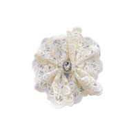 Japan And South Korea Lace Rhinestone Big Bow Hairpin Fashion Hairpin Word Spring Clip Wholesale Nihaojewelry main image 3