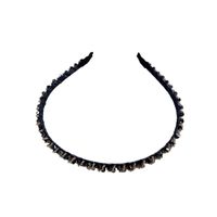 South Korea's New Crystal Full Diamond Headband Summer Simple Hair Hole Steel Ring Thin Edge Headband Wholesale Nihaojewelry main image 6