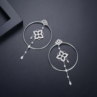 New Fashion Banquet Copper Inlaid Zirconium Earrings Wholesale Nihaojewelry main image 4