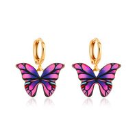 New Color Butterfly Earrings Dream Butterfly Earrings Hot Sale Earrings Wholesale Nihaojewelry sku image 2