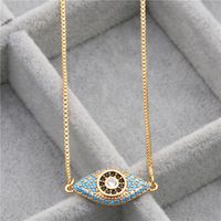 Fashion Jewelry Necklace Micro-set Zircon Demon Necklace Copper Wholesale Nihaojewelry sku image 1