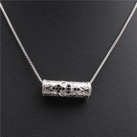 Micro-inlaid Zircon Fishbone Cross Elbow Cross Necklace Copper Wholesale Nihaojewelry sku image 2