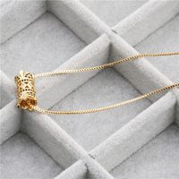 Micro-set Zircon Wild Waist Cylindrical Diamond Ladies Necklace Copper Wholesale Nihaojewelry sku image 1