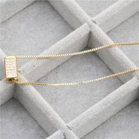 Micro-set Zircon Wild Waist Cylindrical Diamond Ladies Necklace Copper Wholesale Nihaojewelry sku image 2