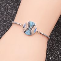 Fashion Jewelry Stainless Steel Chain Devil's Eye Ladies Adjustable Bracelet Wholesale Nihaojewelry sku image 5