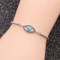 Fashion Jewelry Stainless Steel Chain Devil's Eye Ladies Adjustable Bracelet Wholesale Nihaojewelry sku image 2