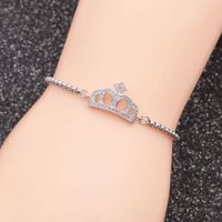 Fashion Jewelry Stainless Steel Chain Crown Ladies Adjustable Bracelet Wholesale Nihaojewelry sku image 2