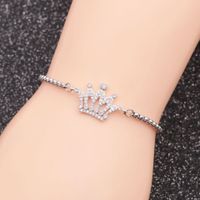 Fashion Jewelry Stainless Steel Chain Crown Ladies Adjustable Bracelet Wholesale Nihaojewelry sku image 3