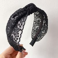 Rétro Cinq Étoiles Dentelle Top Noeud Coréen Cheveux Cerceau Tête Boucle En Épingle À Cheveux Ornement De Cheveux Coiffure En Gros Nihaojewelry sku image 2