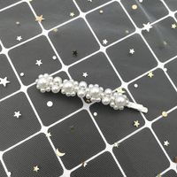 Retro French Hairpin Romantic Pearl Duckbill Clip Pearl Girl Side Clip Headdress Wholesale Nihaojewelry sku image 6