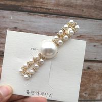 Retro French Hairpin Romantic Pearl Duckbill Clip Pearl Girl Side Clip Headdress Wholesale Nihaojewelry sku image 14